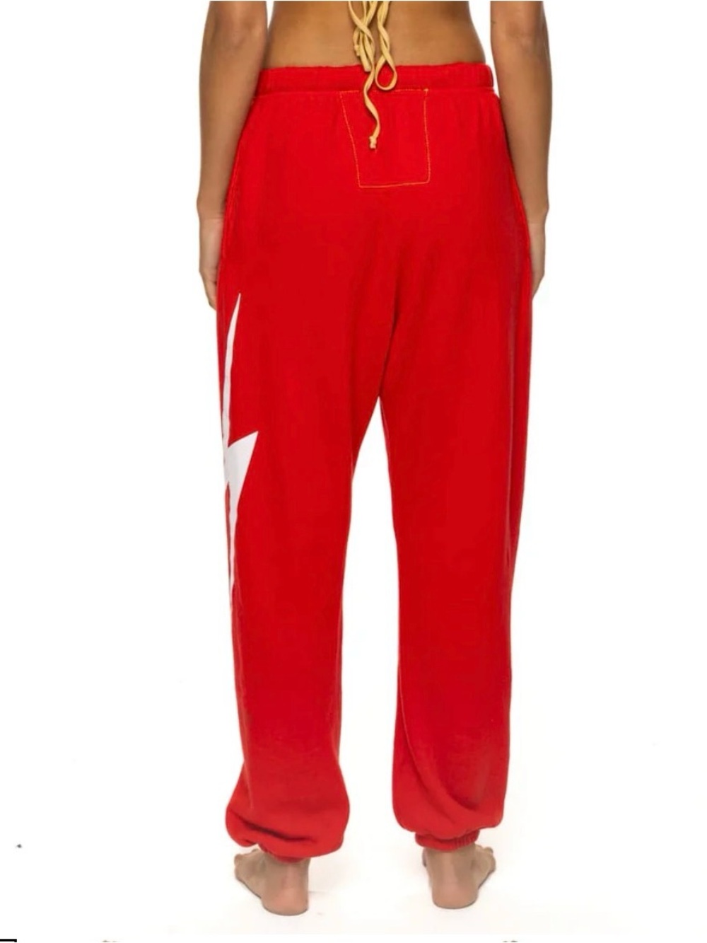 Aviator Nation Bolt Sweatpants ~ XS ~ Red - Picture 14 of 15